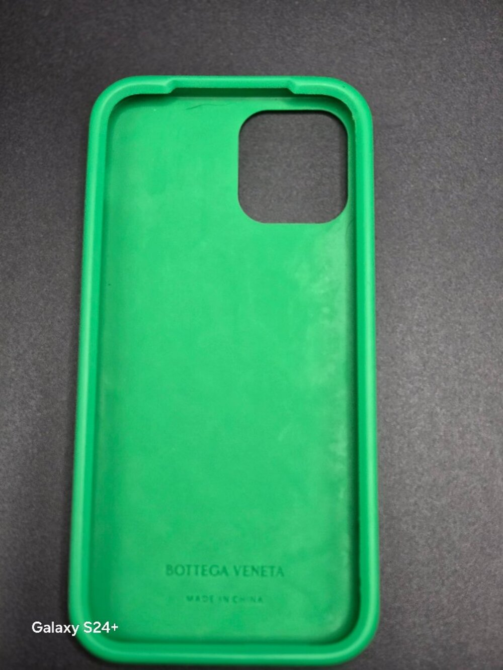 Bottega Veneta Parakeet Green Intrecciato Rubber iPhone Case